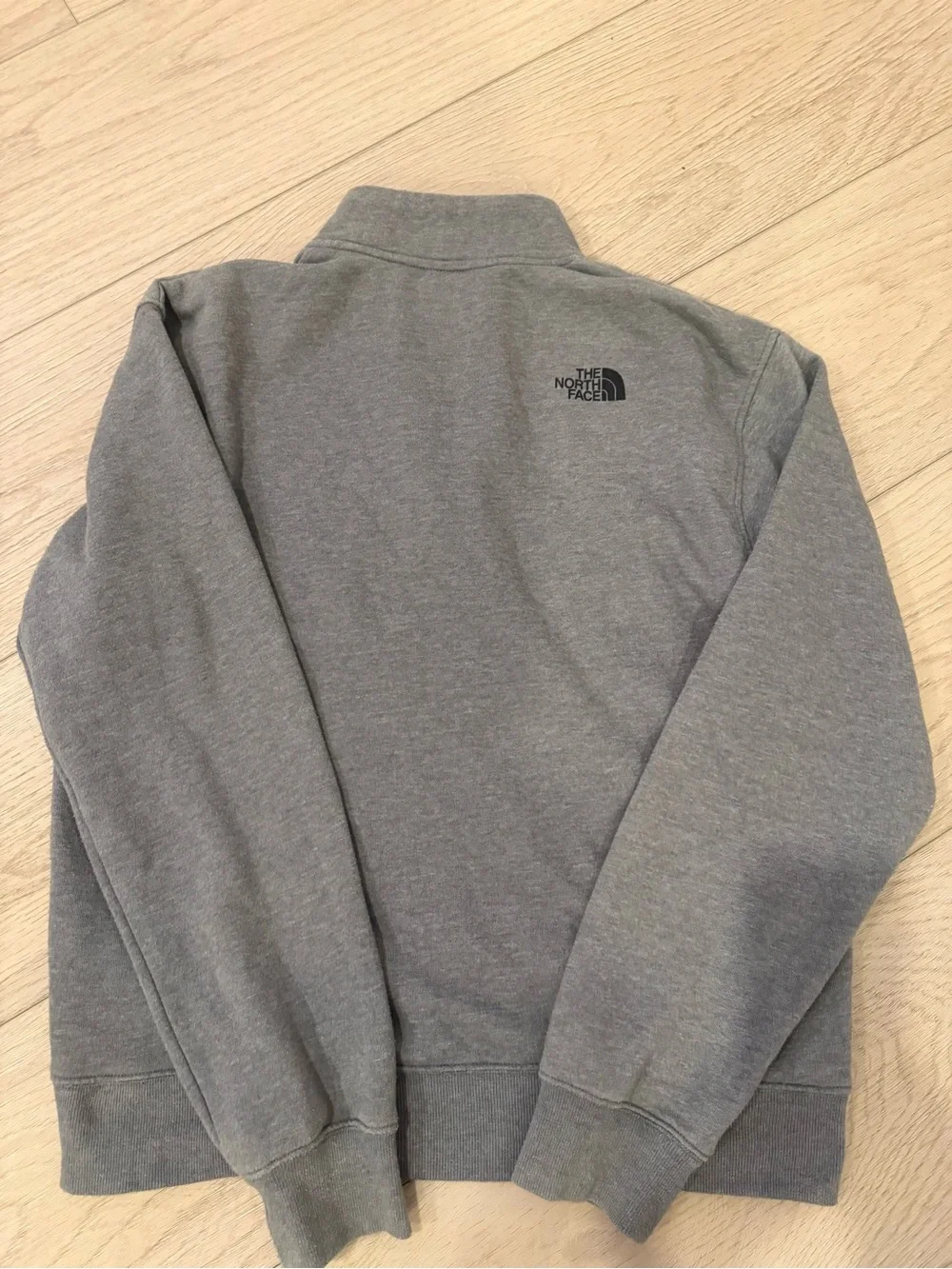 The North Face Grey Zip-Up Fleece Pullover